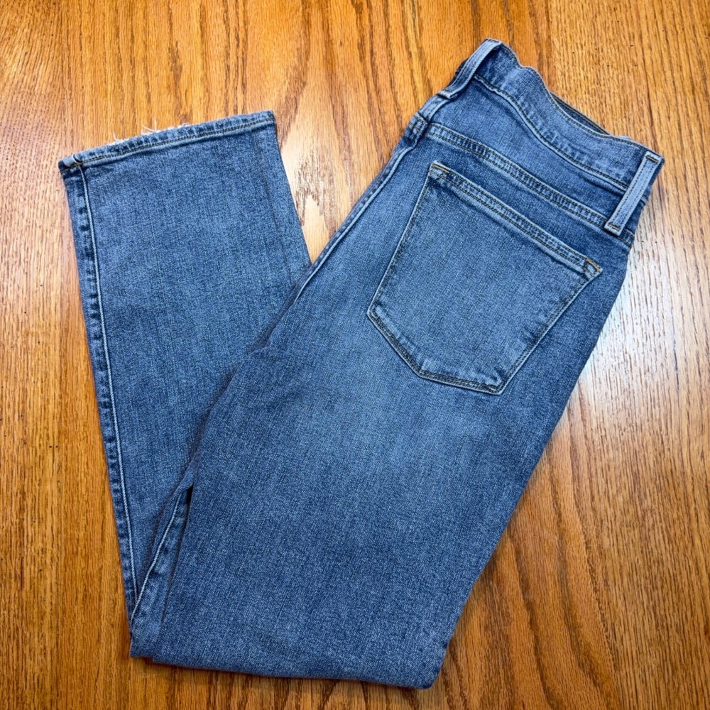 J.Crew Slim Boyfriend Jeans Women 26 Blue Medium Wash Mid Rise Denim Stretch